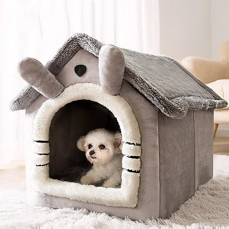 case pieghevoli invernali per cani e gatti di piccola e media taglia